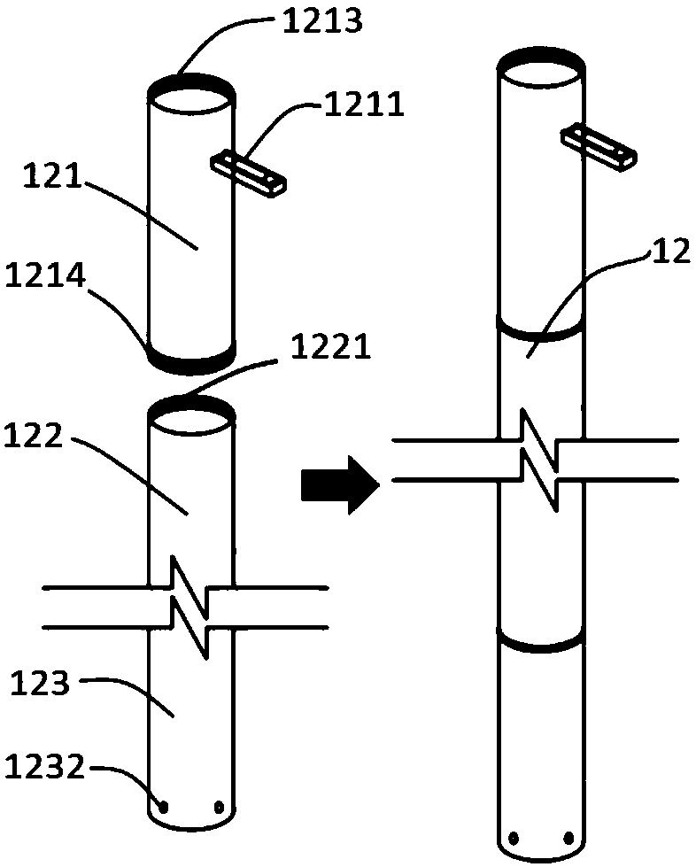 Three-dimensional soil pressure cell complete set application device and implementation method thereof