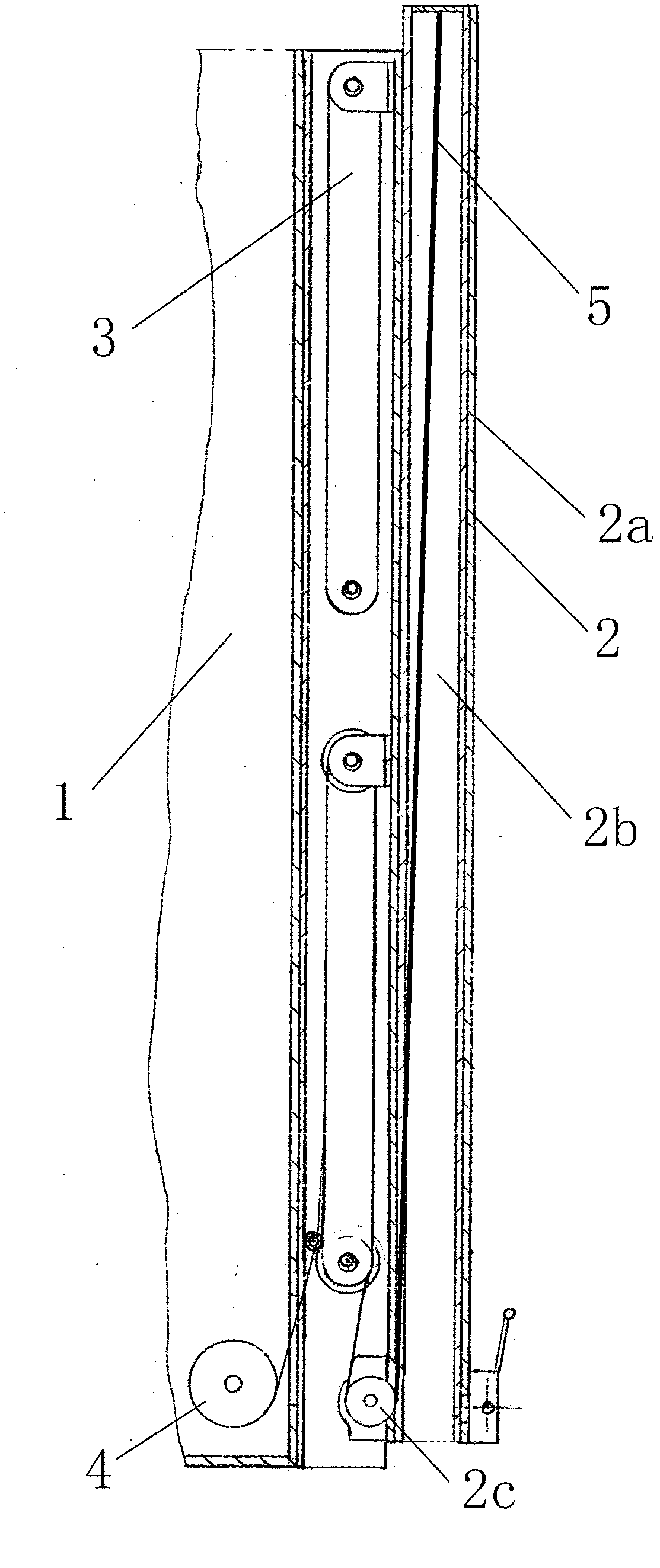 Foldable square cabin lifting device