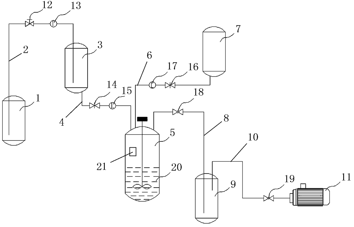 A kind of device for preparing titanium hydroxide solution