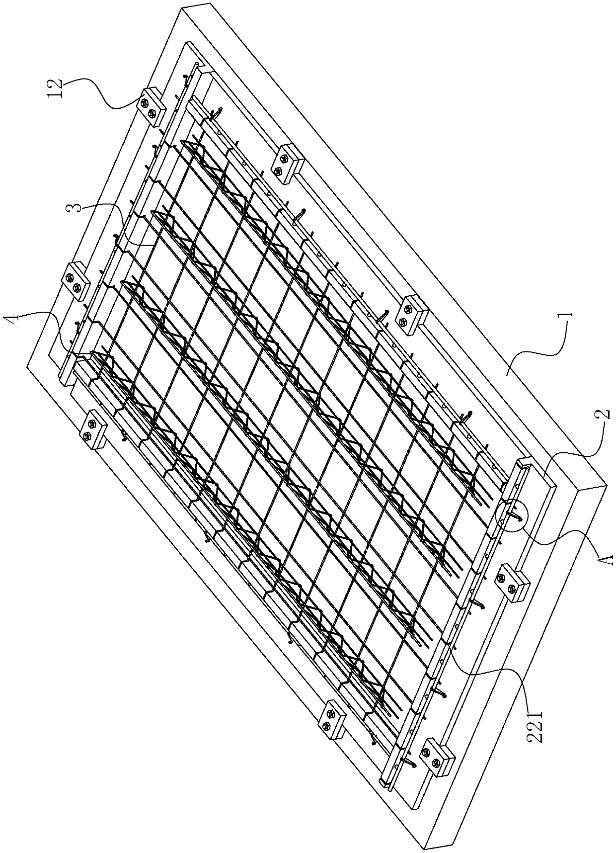 Prefabricated laminated slab forming formwork