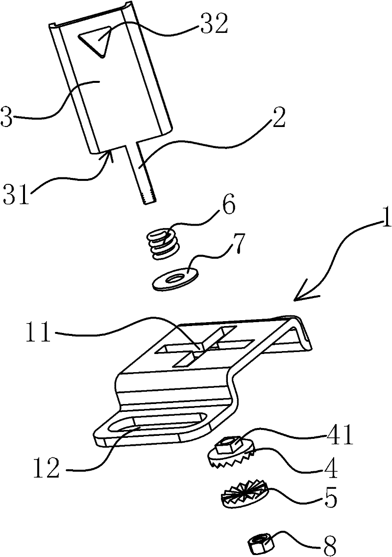 Wire harness bracket on automobile