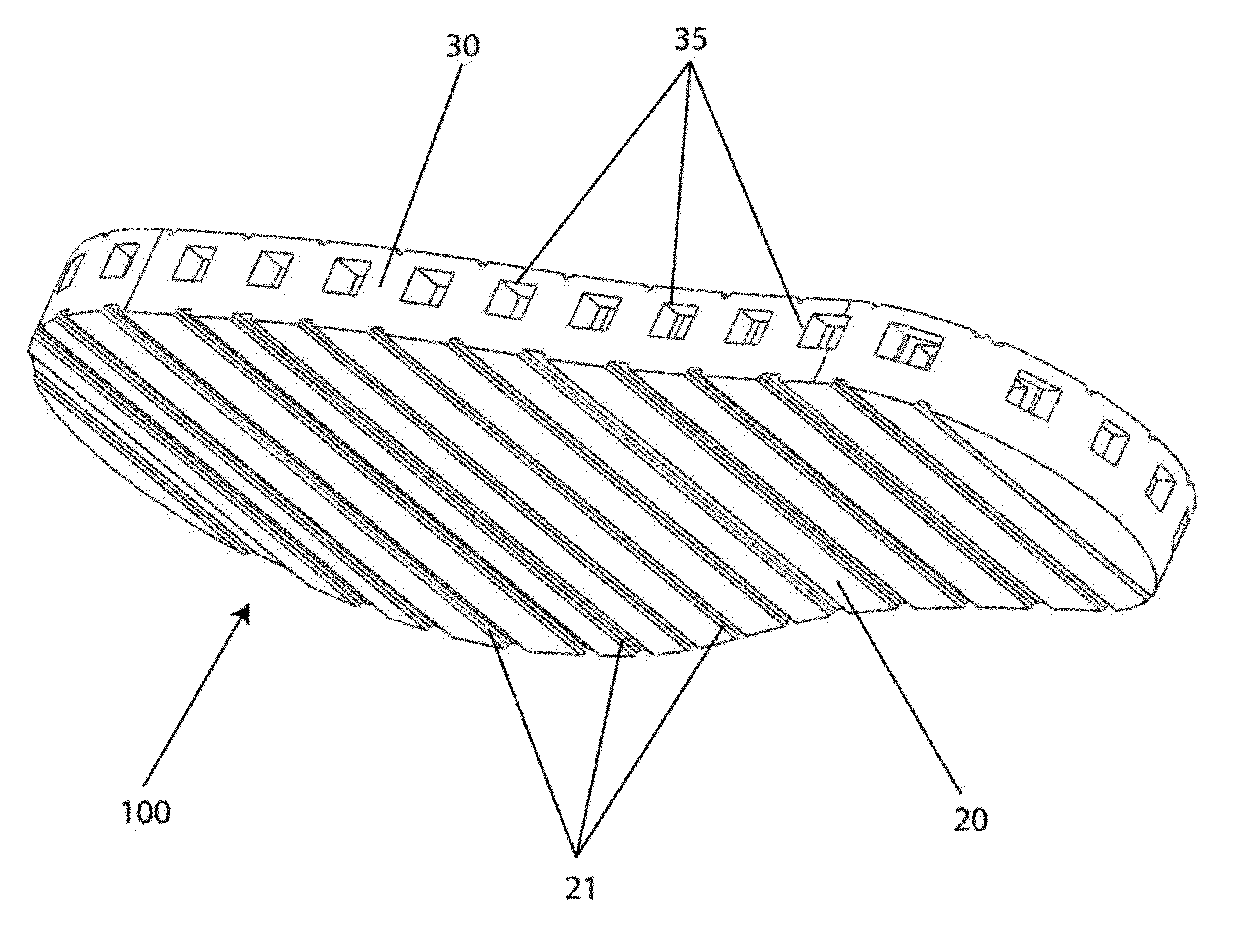 Ventilating footpad