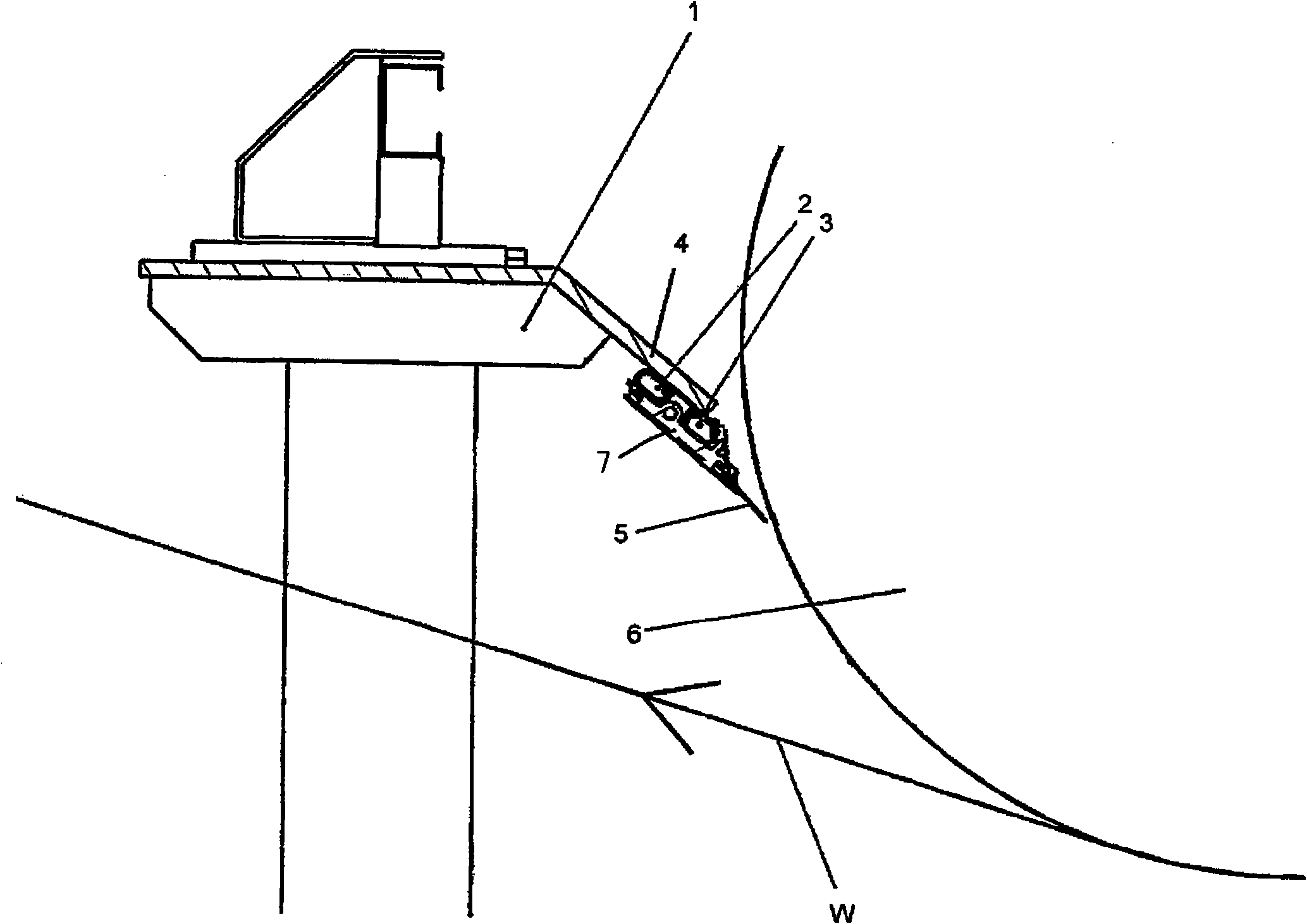 Arrangement of paper-/tissue paper-/cardboard- or after-treatment machine