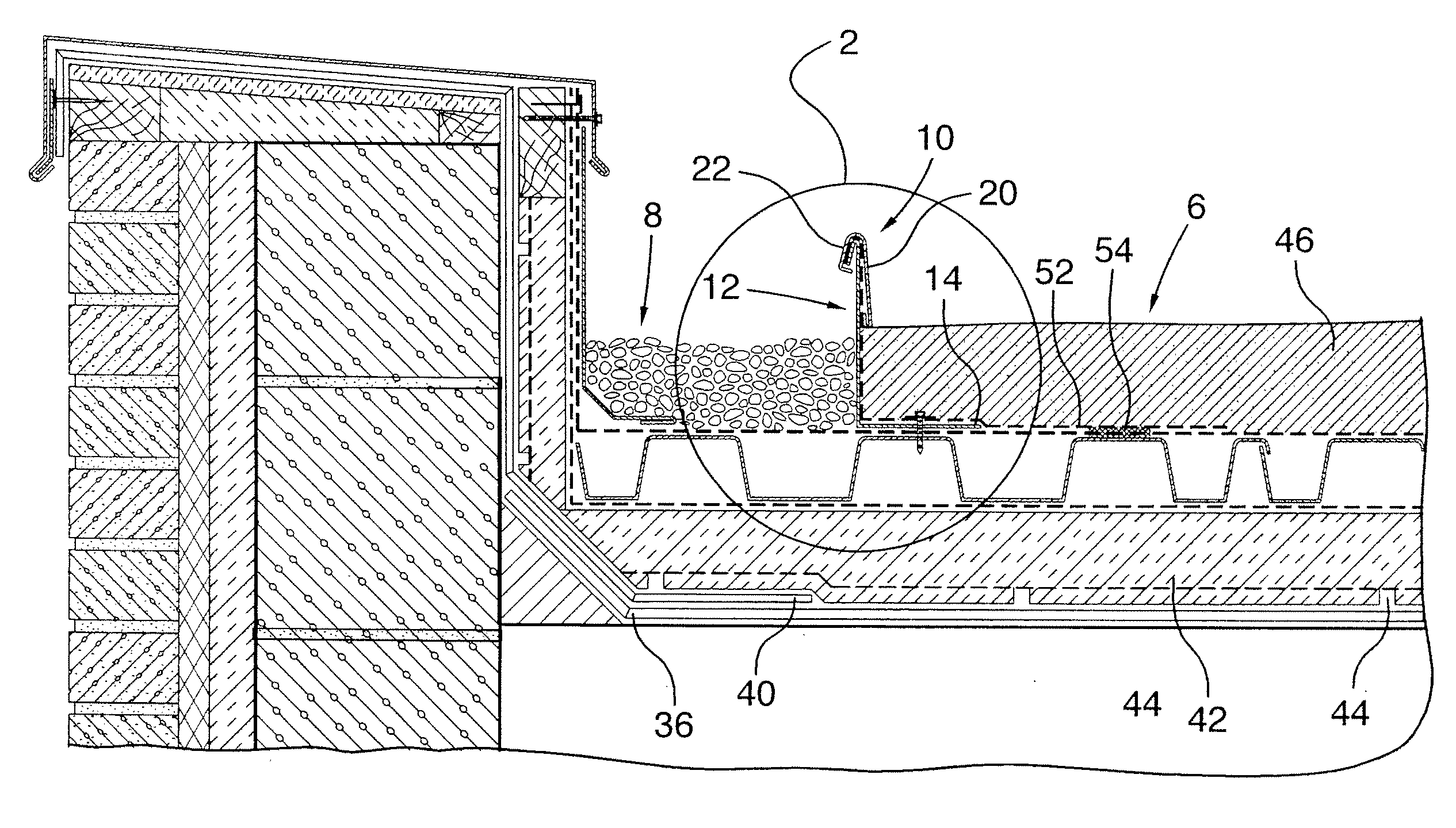 Green roof edging and restraint system