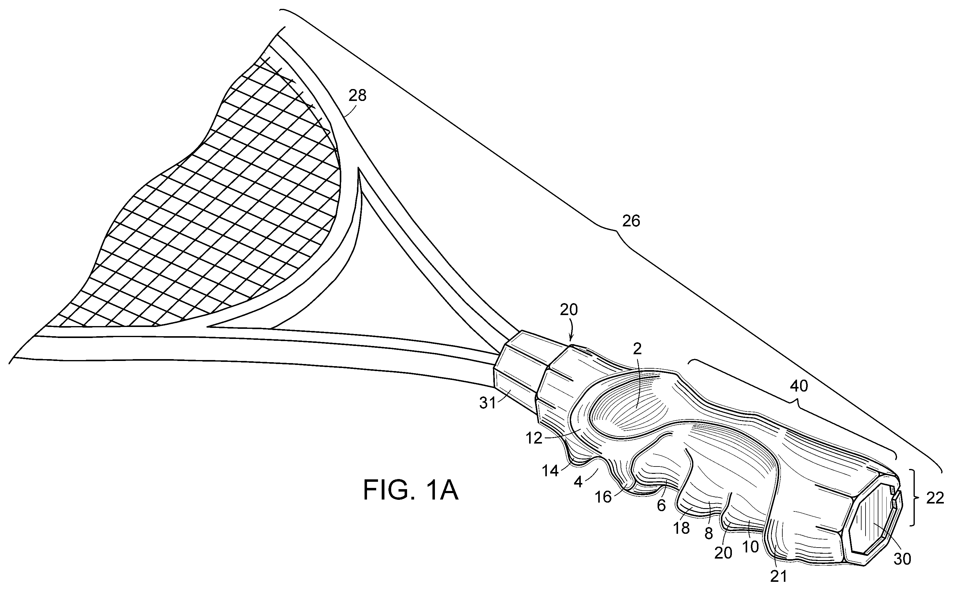 Tennis Training Grip and Methods of Use Thereof