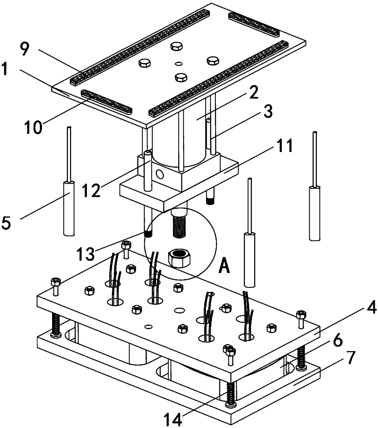 A power transmission base for a solar panel photovoltaic energy storage system