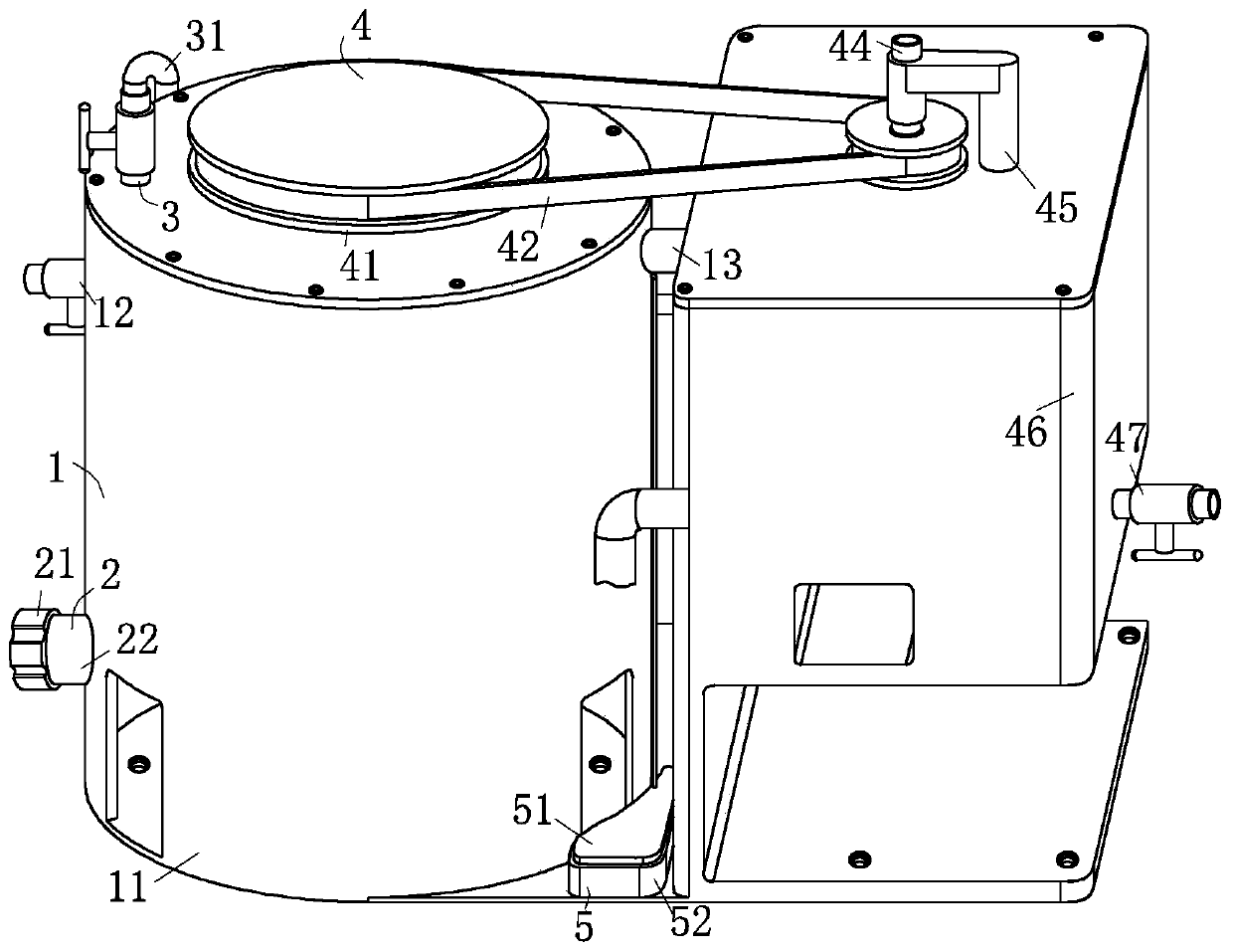 Heavy metal sewage treatment and reutilization device