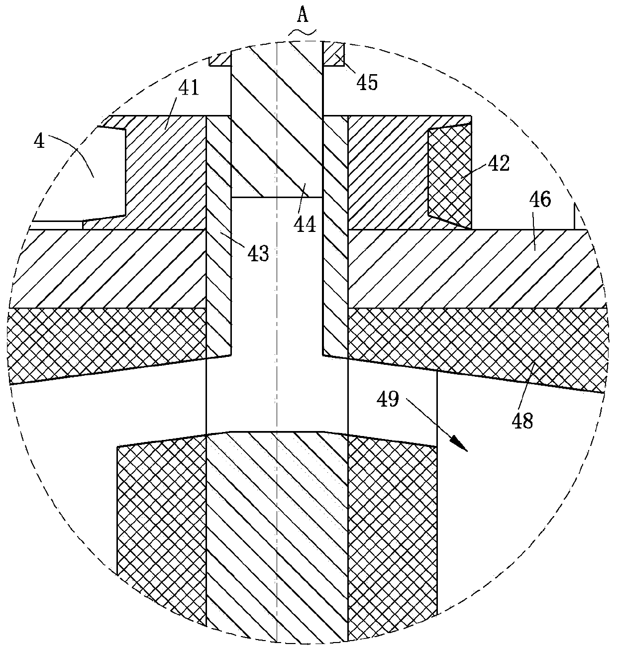 Heavy metal sewage treatment and reutilization device