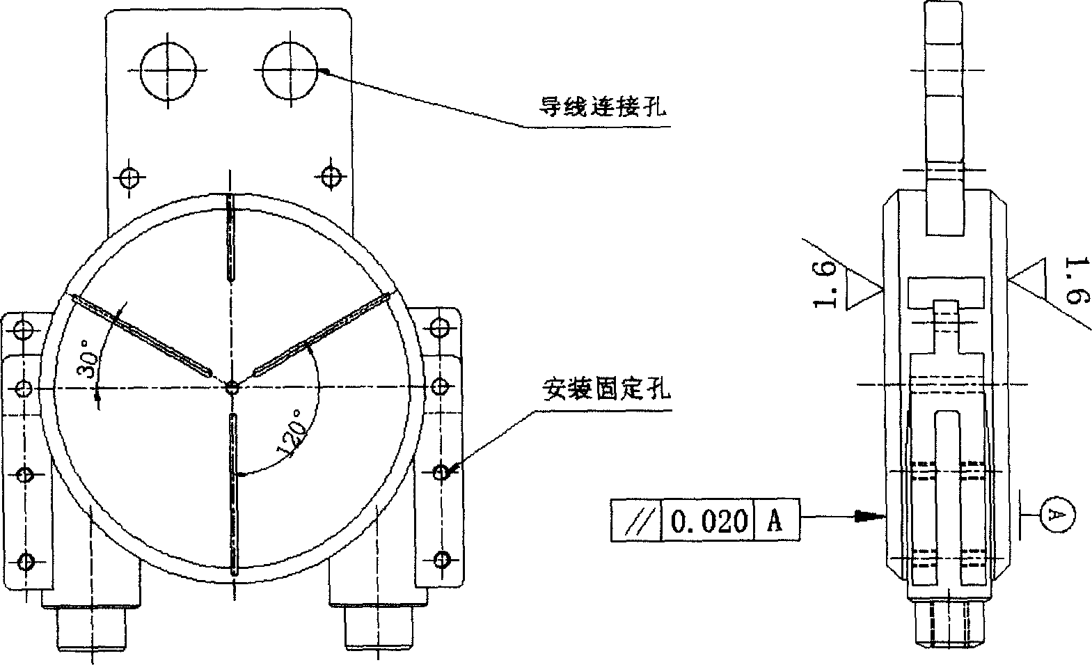 Thyratron transistor valve water-cooling radiator