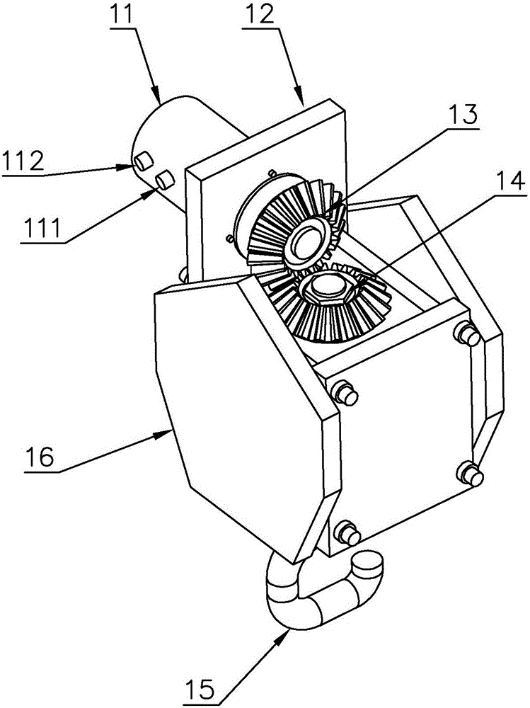 Container truck-mounted crane type angle adjusting device