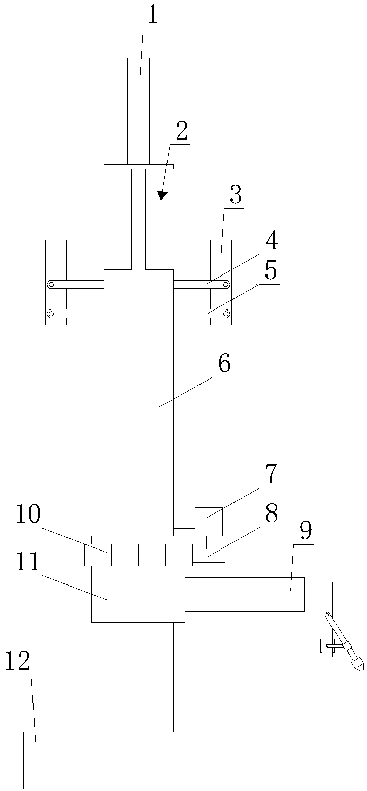 Communication iron tower with windproof function based on Internet of Things