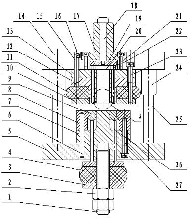 Composite mould for machining parts such as short flanged washers