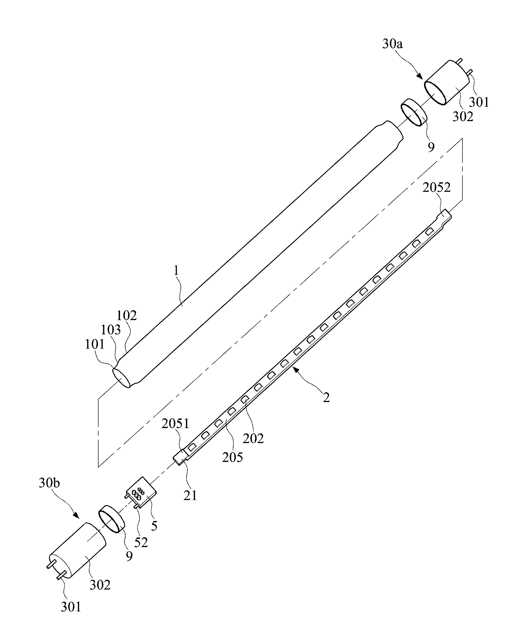 LED tube lamp