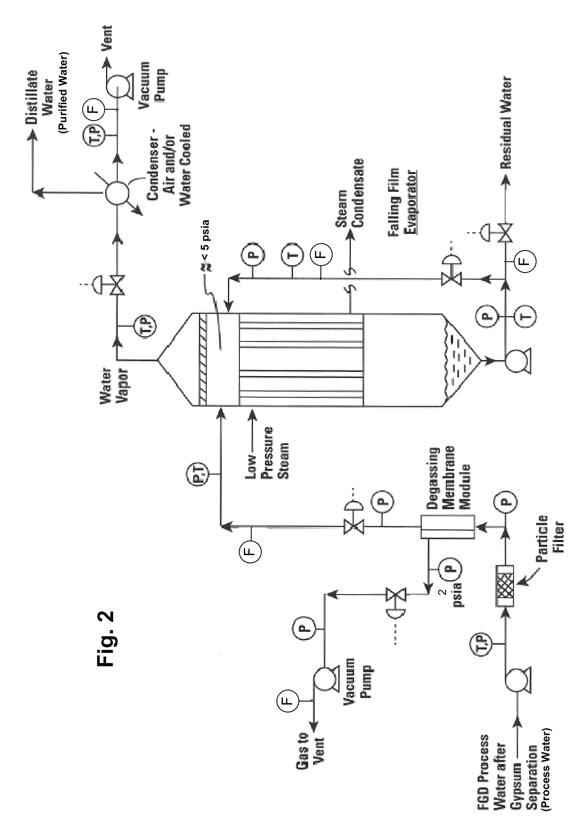 Systems and methods for purifying process water