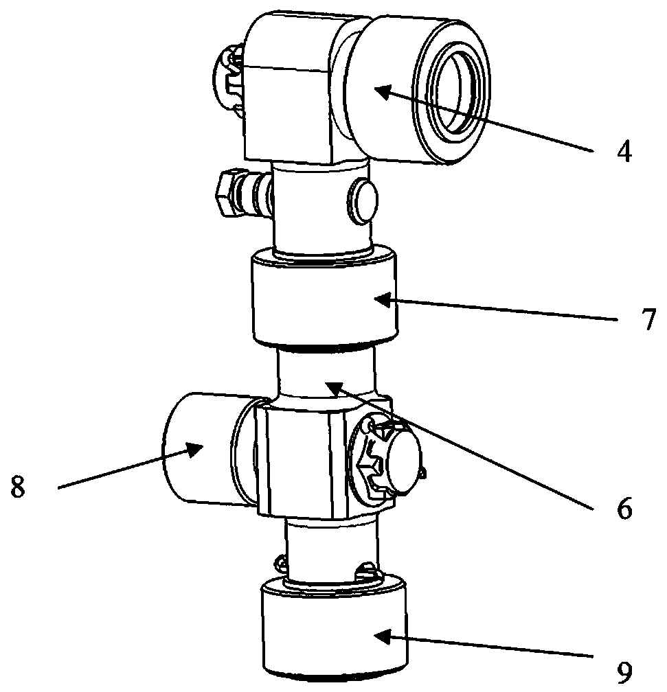 A transmission mechanism for the handle outside the cabin door