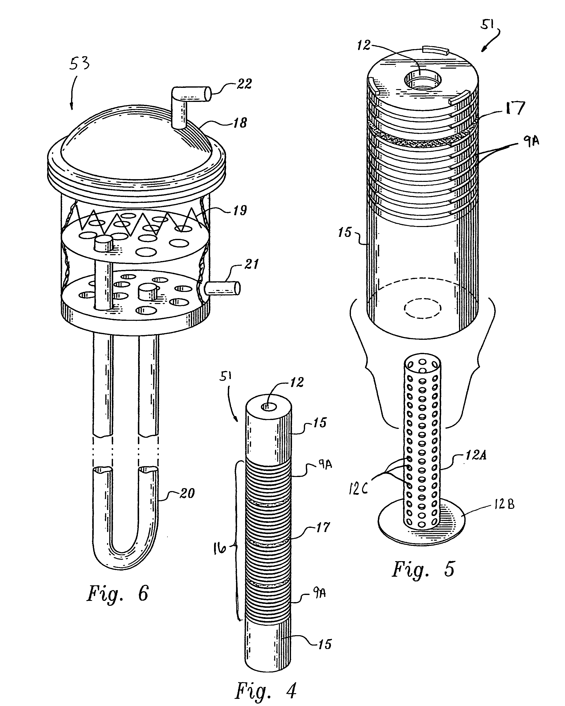 Reactor tray vertical geometry with vitrified waste control