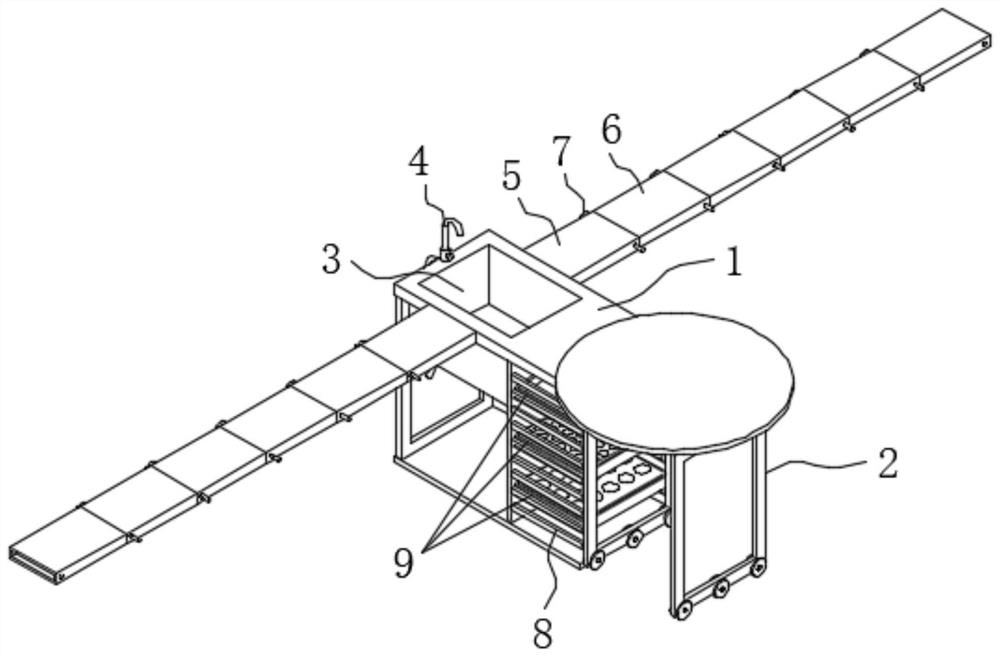 Experiment table for chemistry teaching