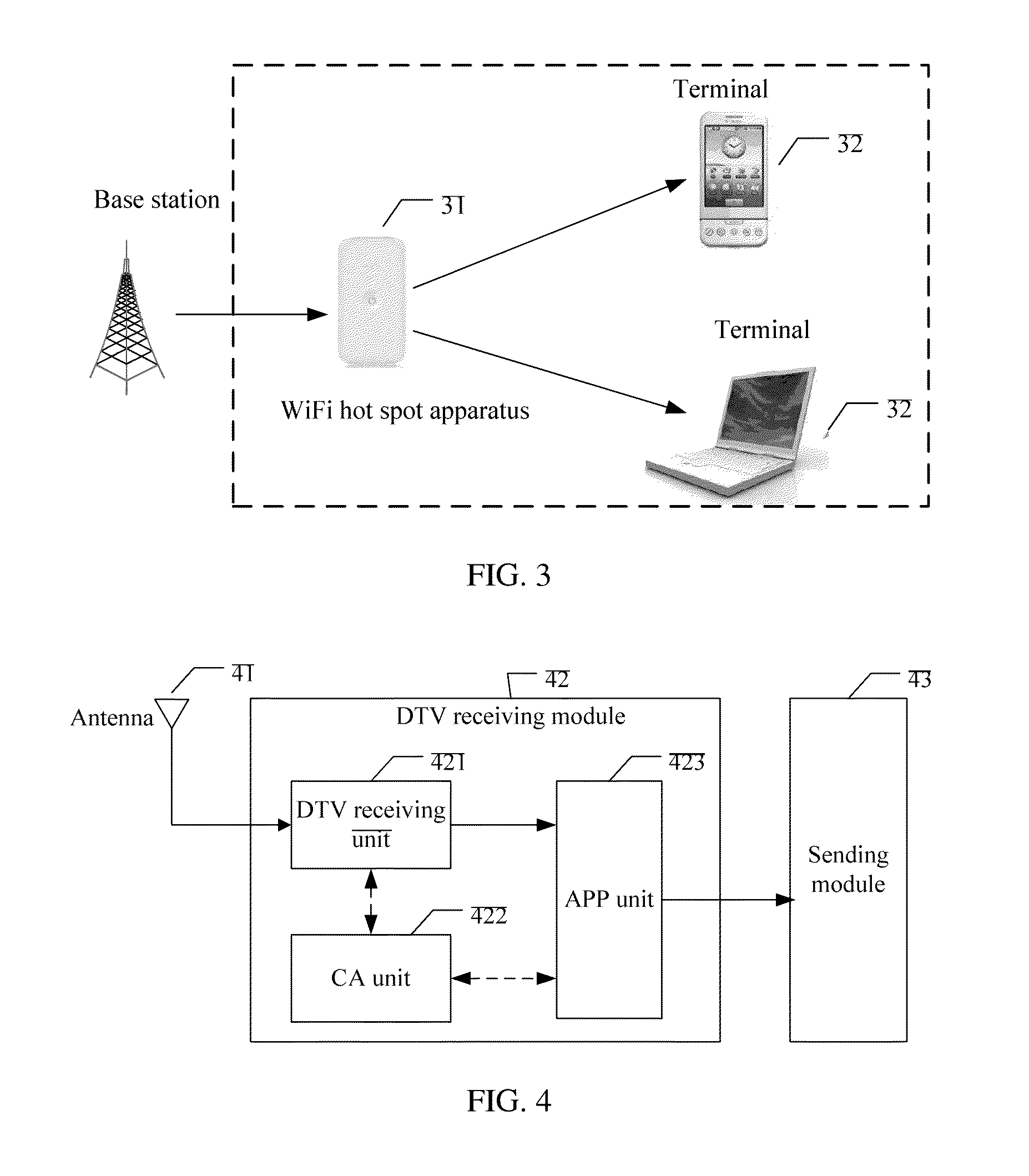 Method for implementing digital television technology and wireless fidelity hot spot apparatus