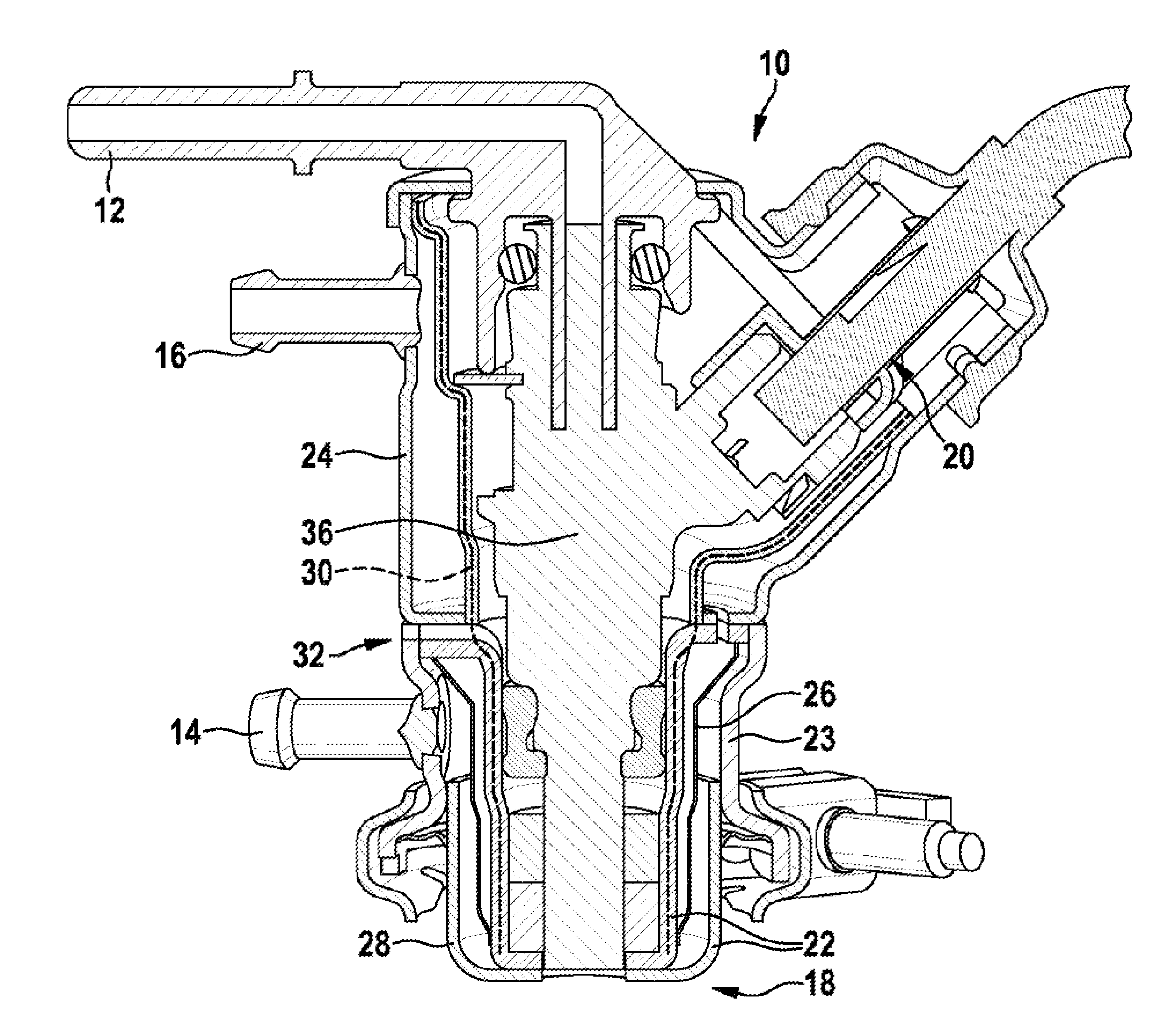 Water-cooled dosing module