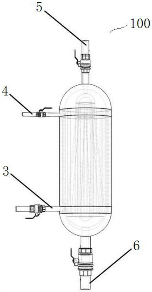 Diffusion type hydrogen storage bottle