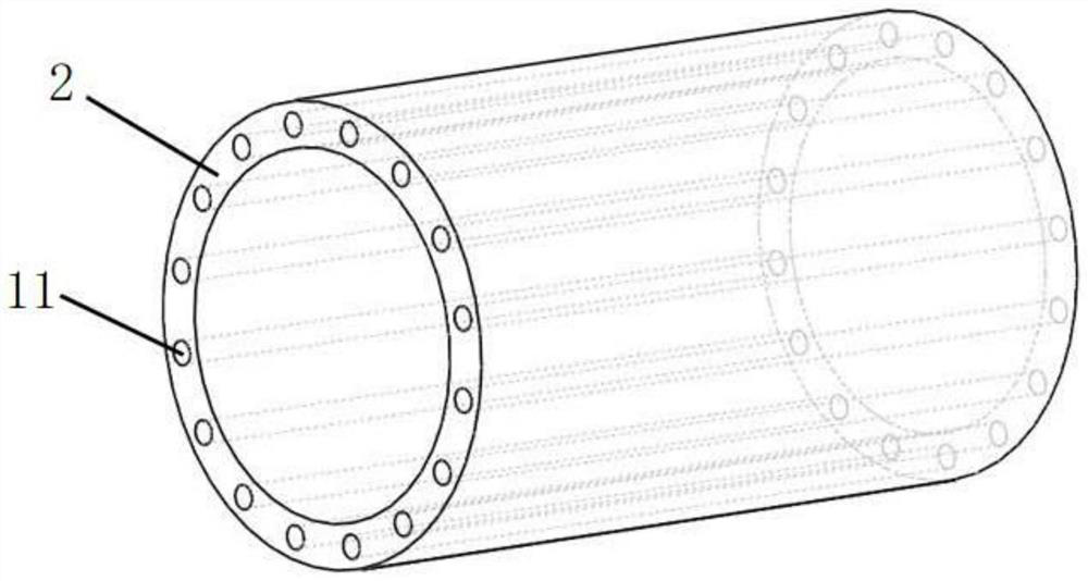 Diffusion type hydrogen storage bottle