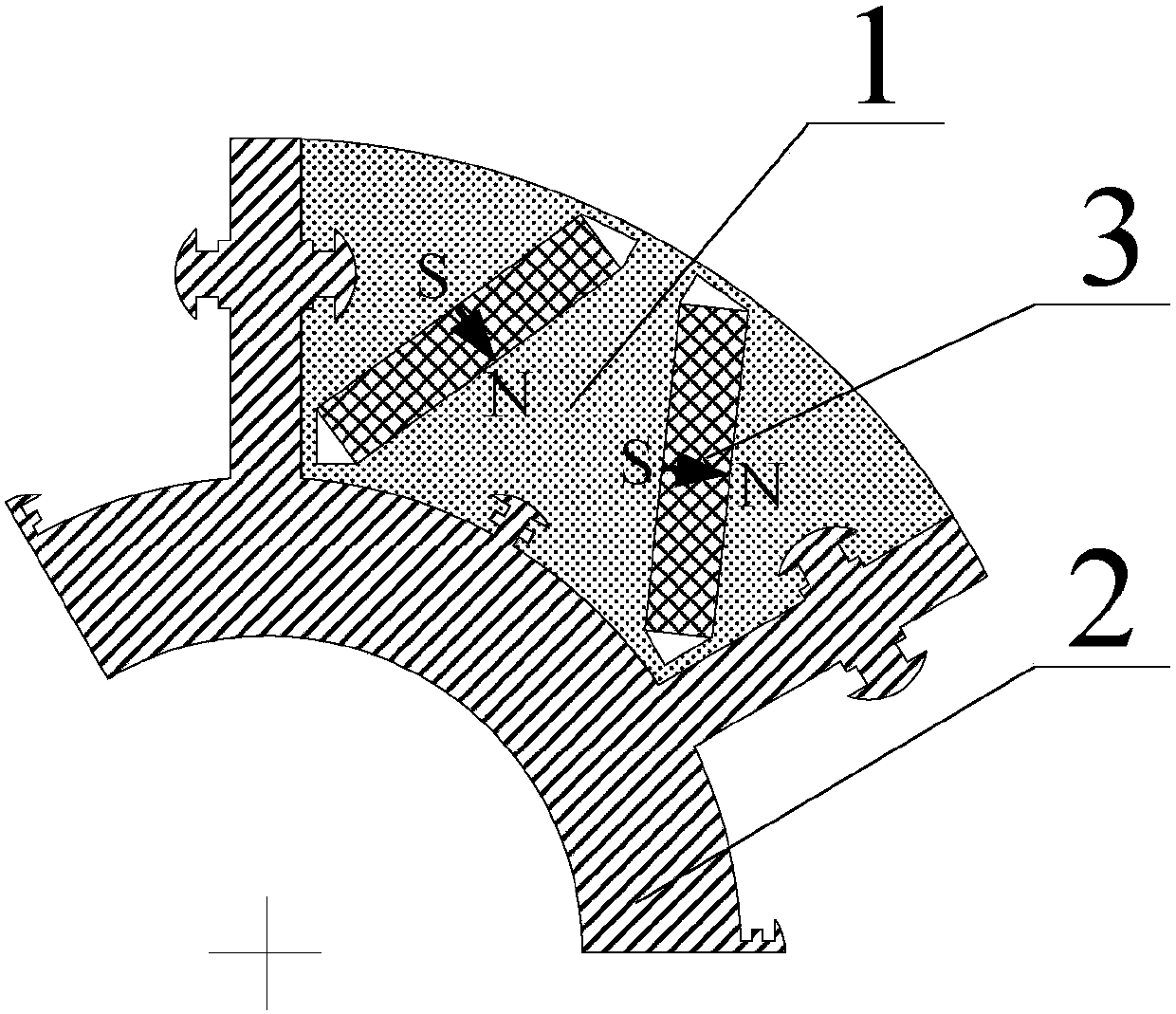 A Modular Built-in Permanent Magnet Motor Rotor Structure