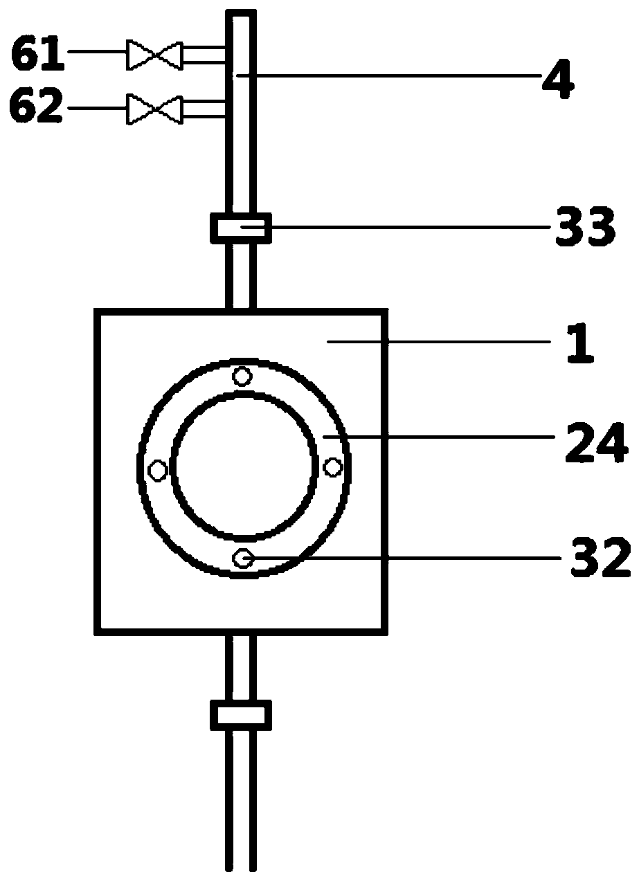 Visual window for pipeline of supercritical water-cooled reactor and sealing method thereof