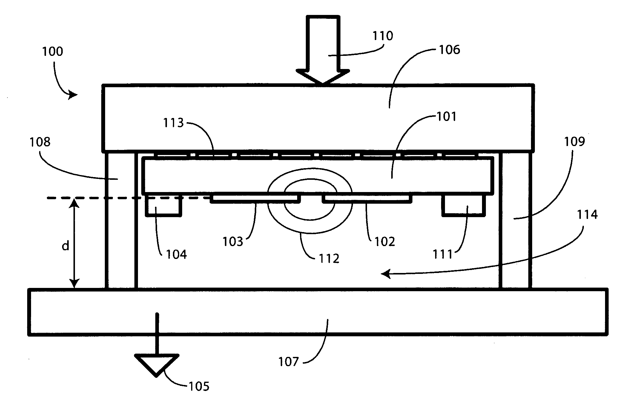 Single sided capacitive force sensor for electronic devices