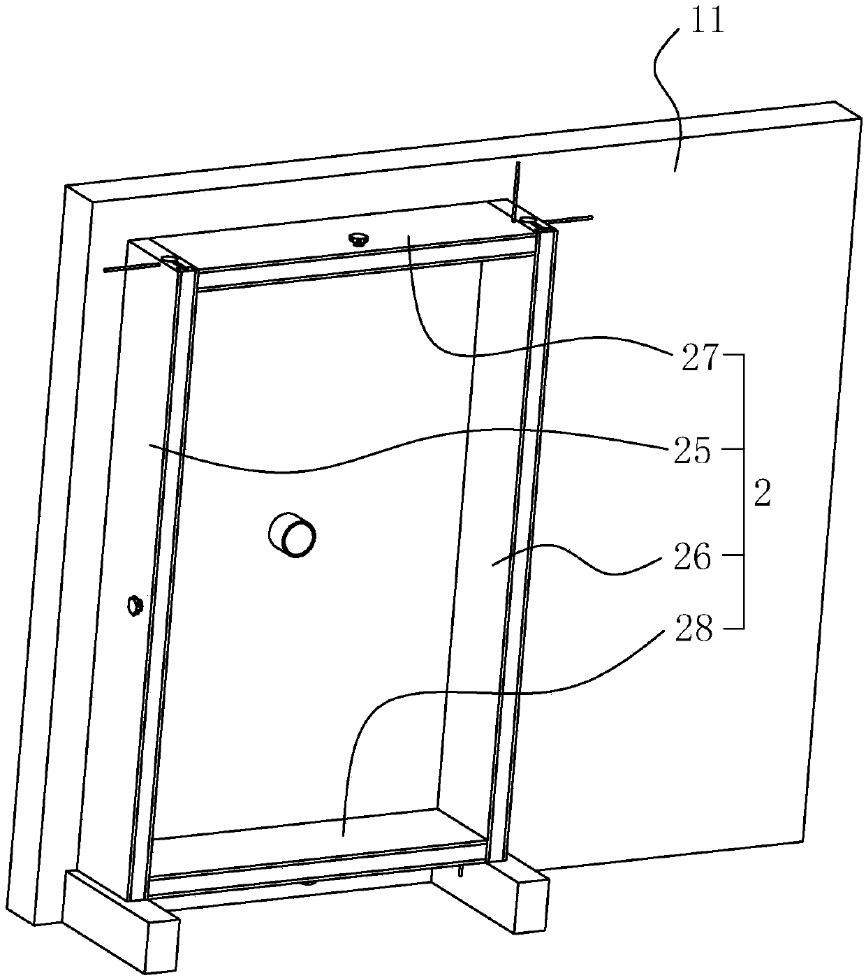 Indoor door and window detector for effectively improving measurement accuracy