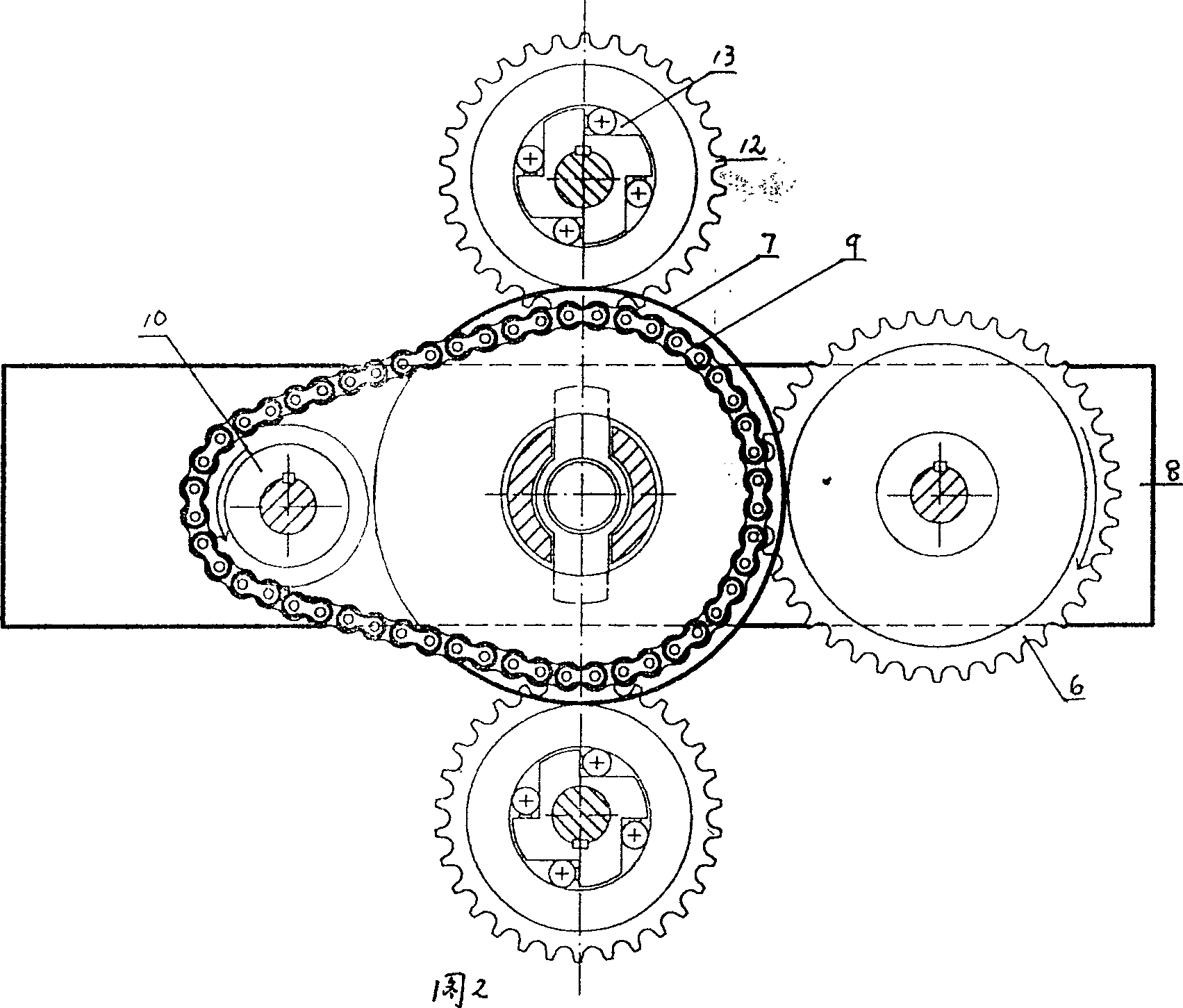 Mechanical intermeshing driven stepless gear