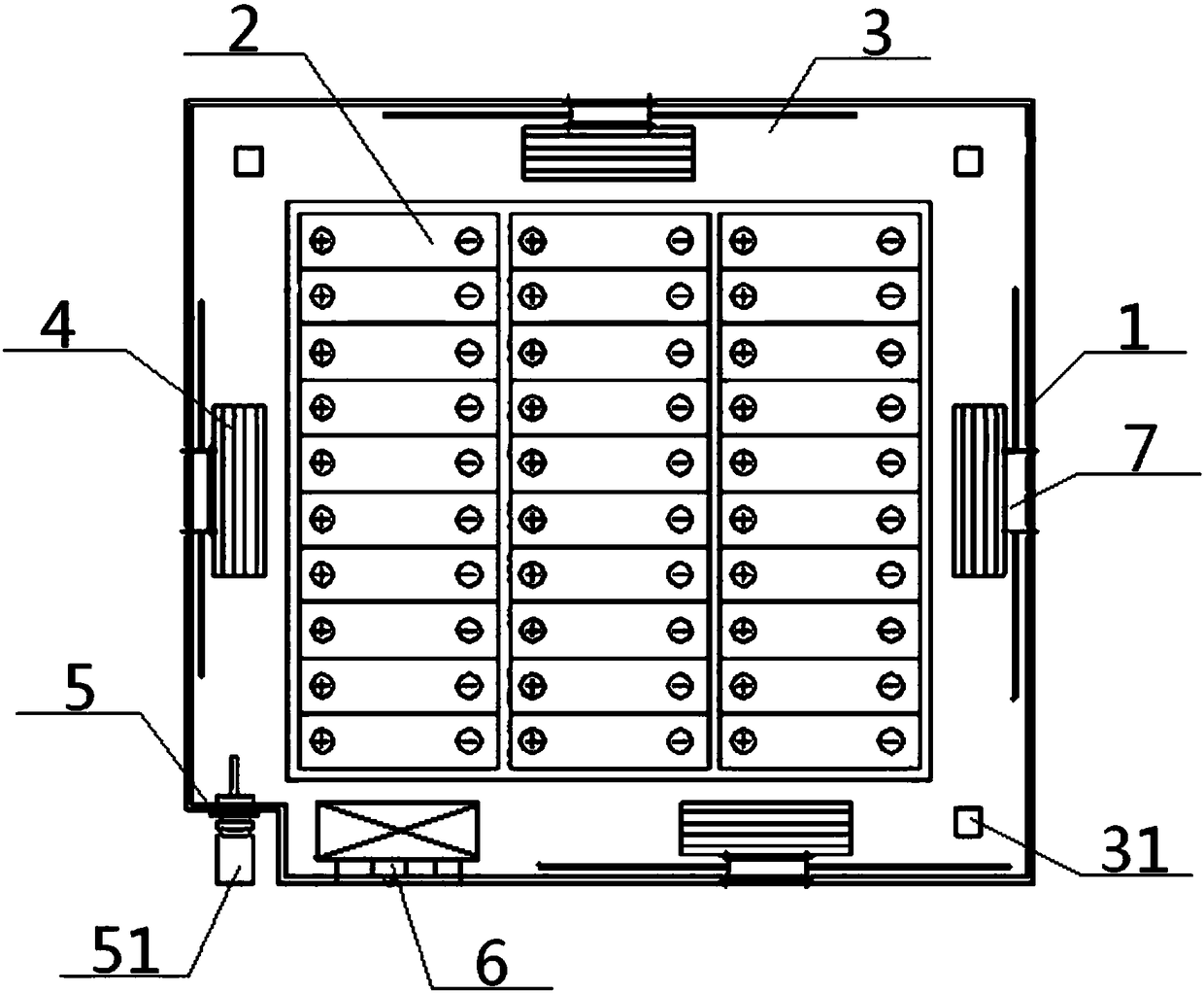 Battery box for new energy vehicles