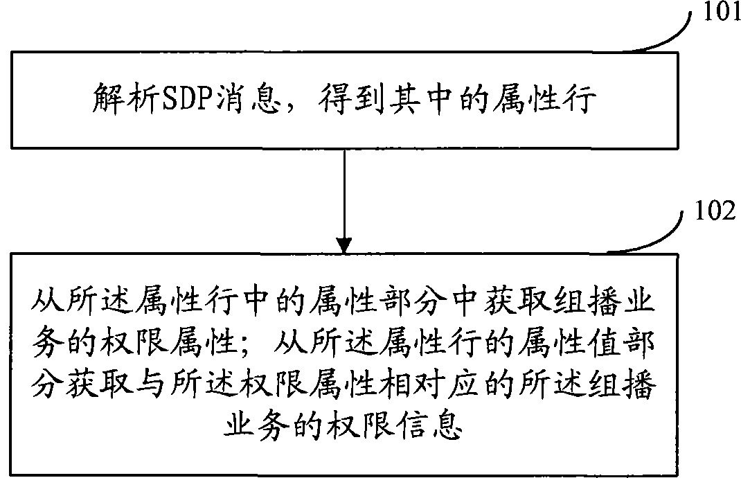 Method and apparatus for identifying and acquiring authority information in SDP protocol