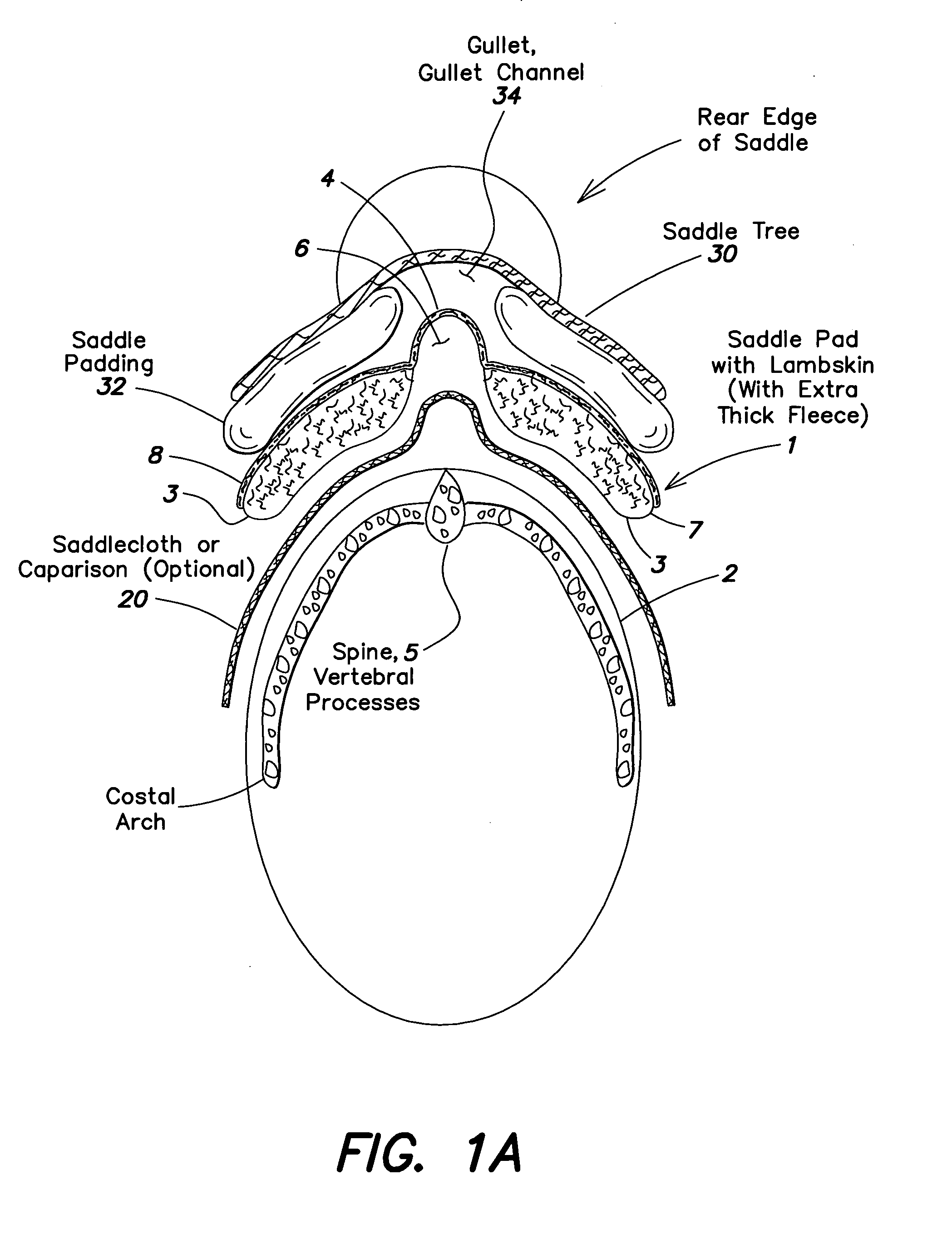 Saddle backing