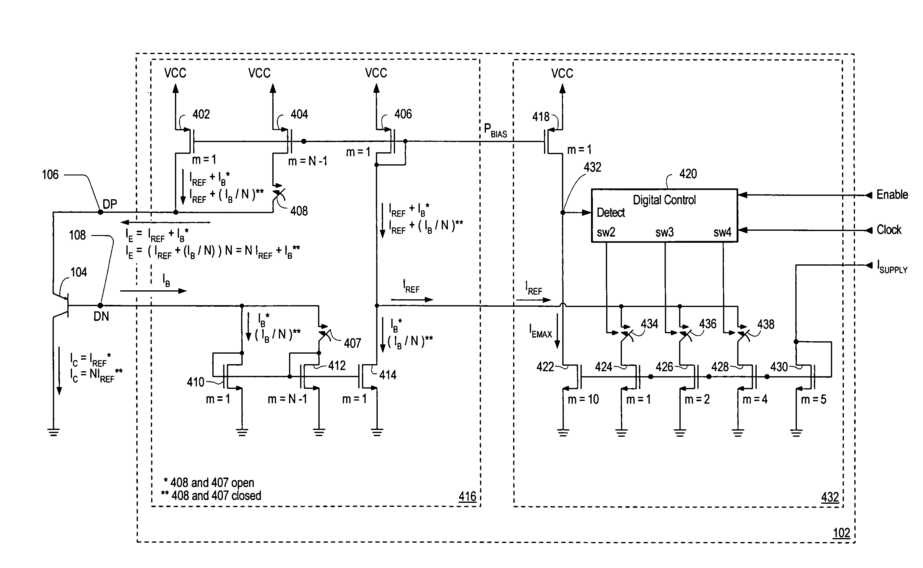 Accurate temperature measurement method for low beta transistors