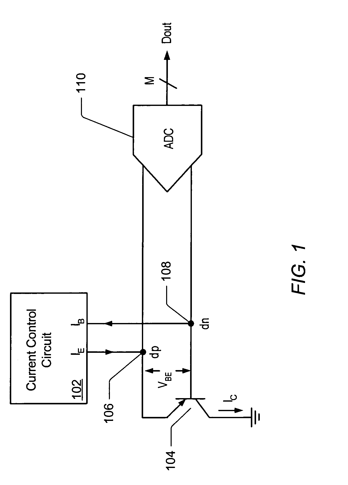 Accurate temperature measurement method for low beta transistors