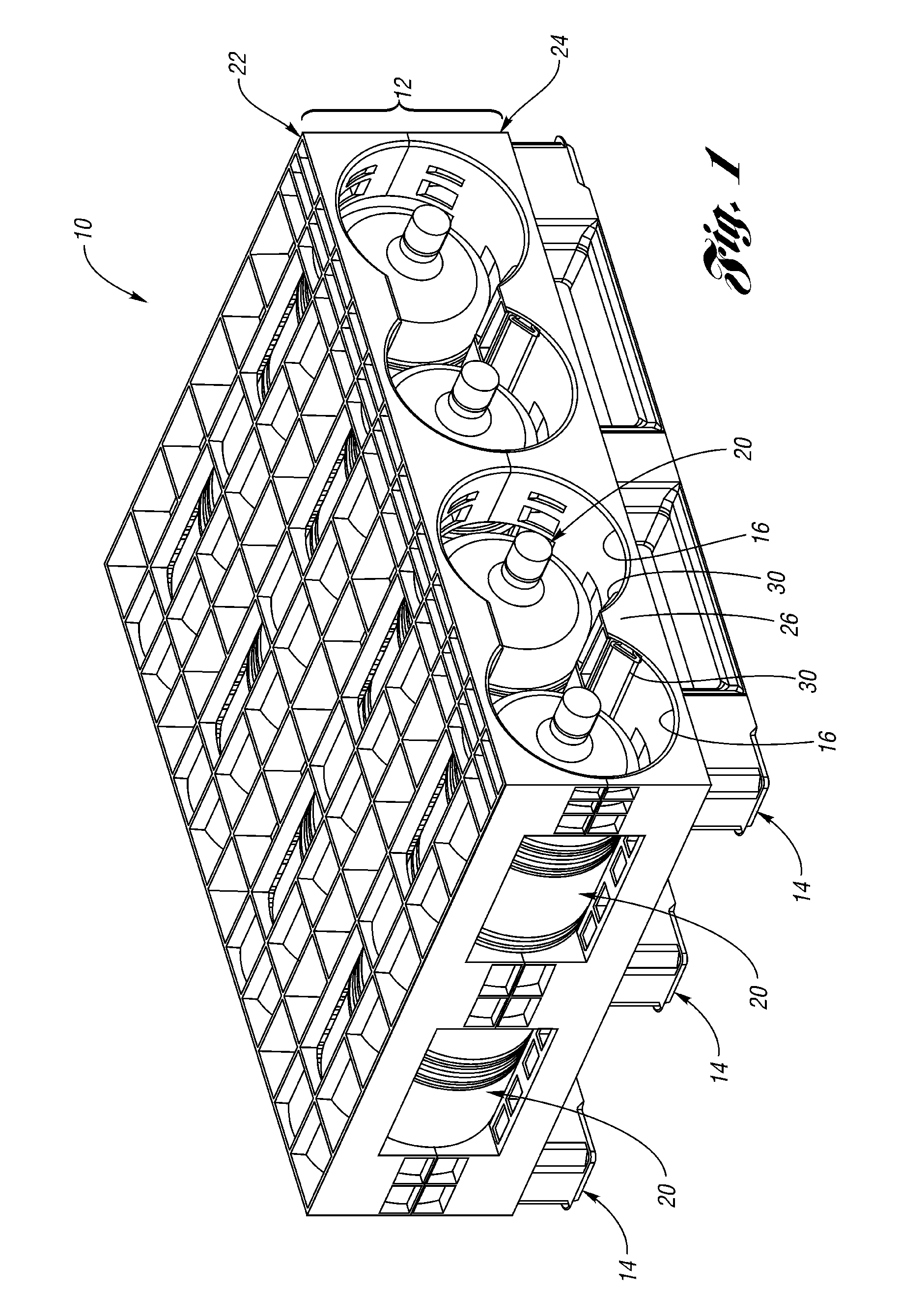 Rack for containers