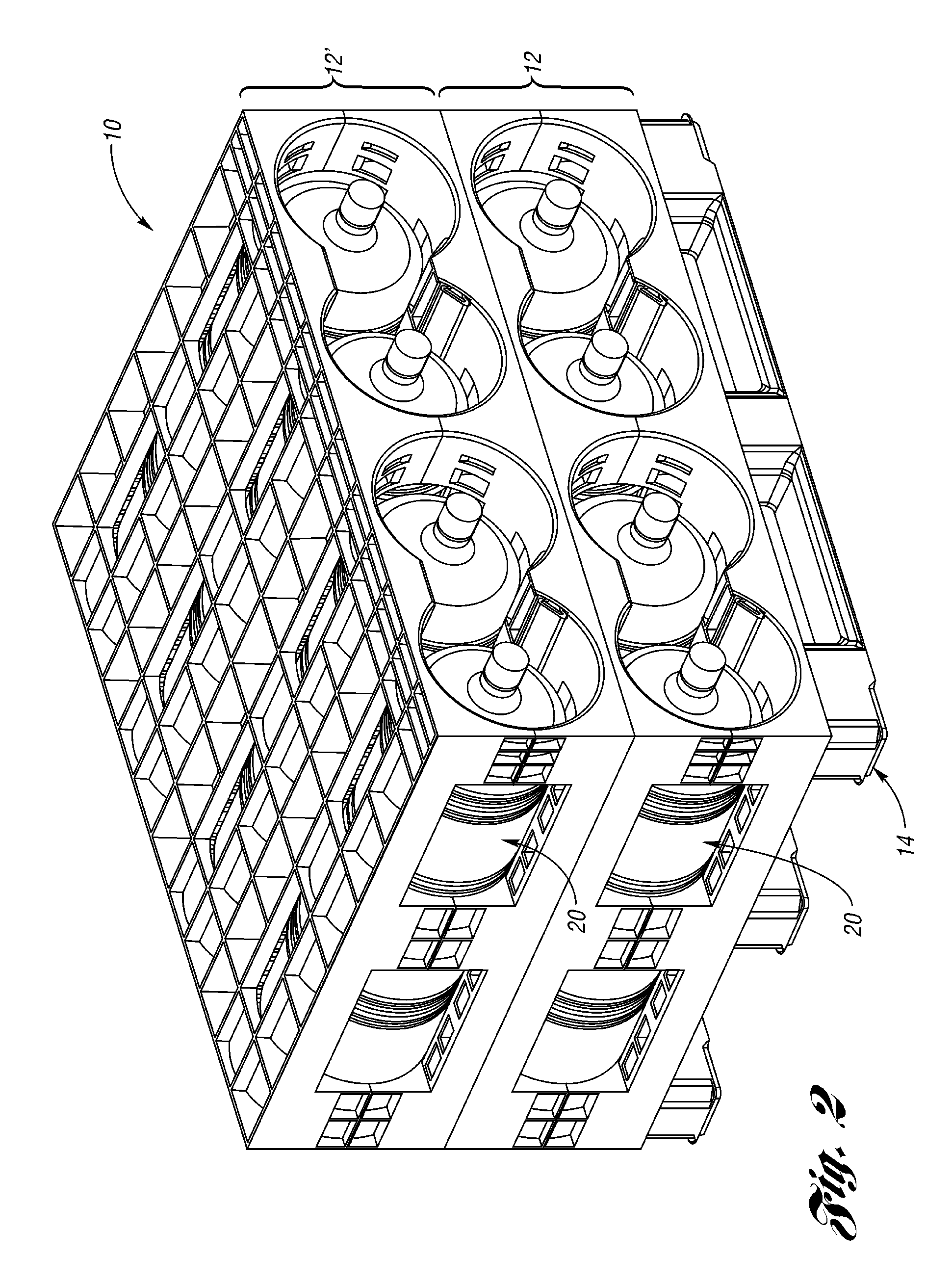 Rack for containers