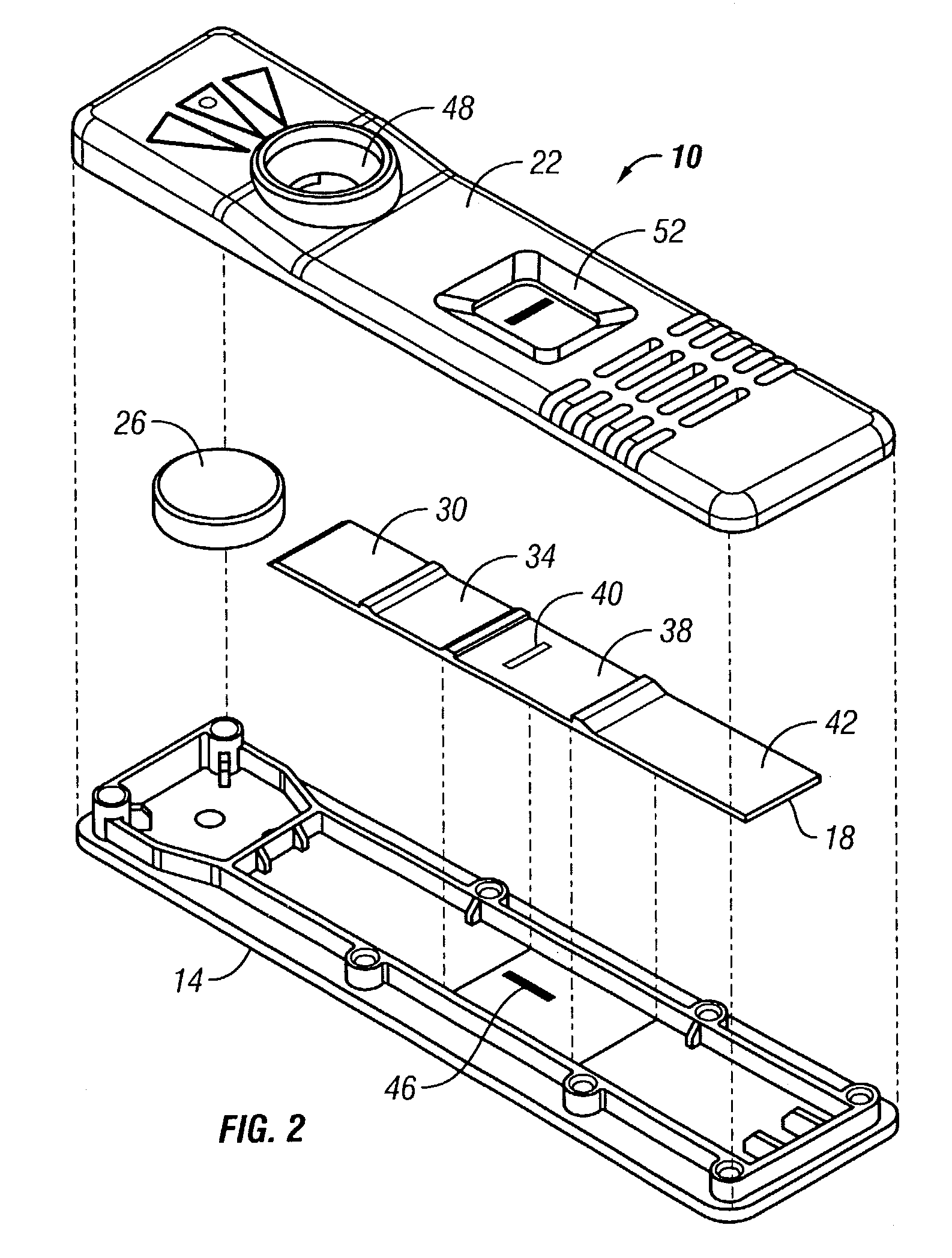 Method for adding an apparent non-signal line to a rapid diagnostic assay