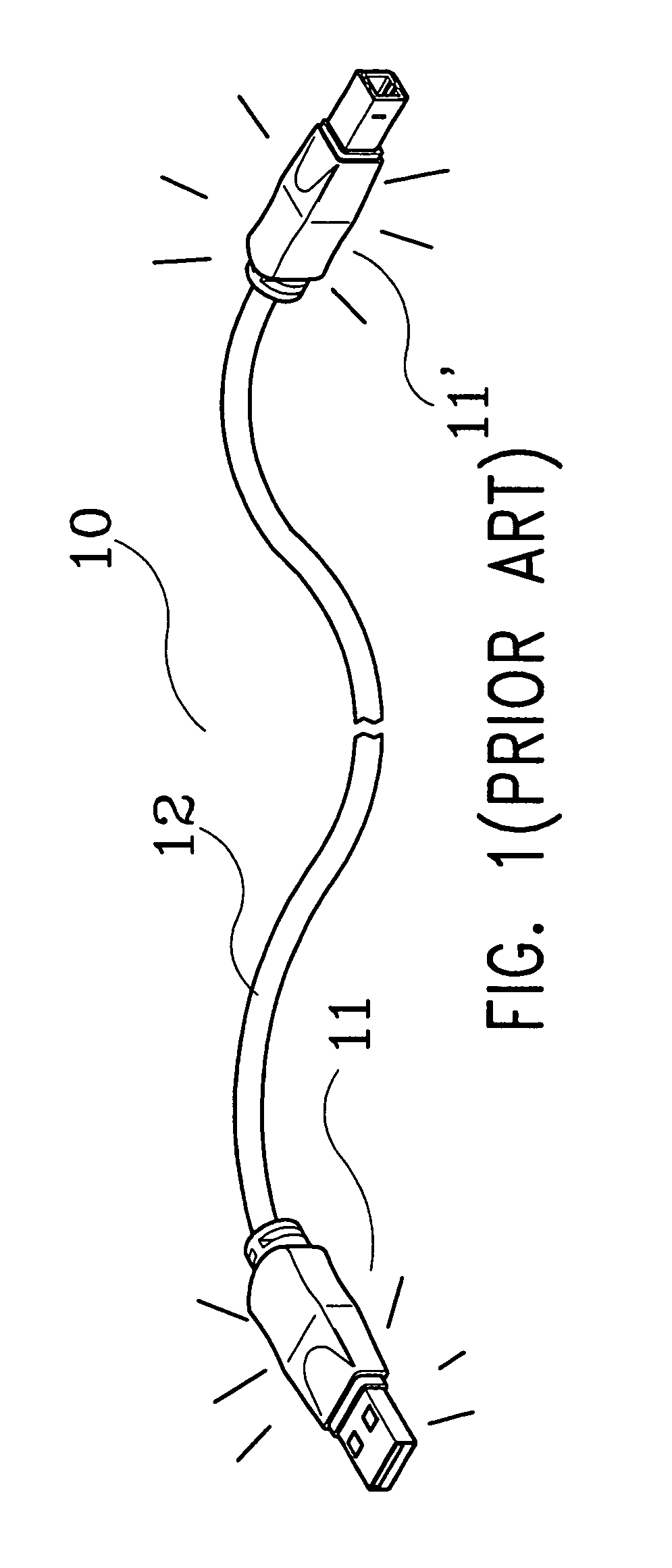 Indicator circuit arrangement of a transmission cable for computer