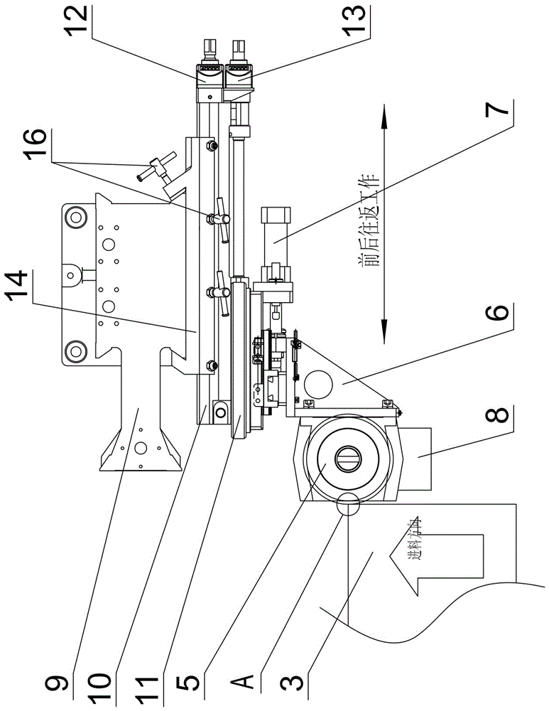 Woodworking double-end milling and skip milling device for ensuring end and corner processing precision of wood materials