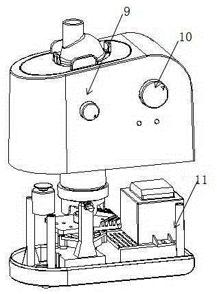 Intermittent air supply type medical ultrasonic nebulizer with inspiration induction