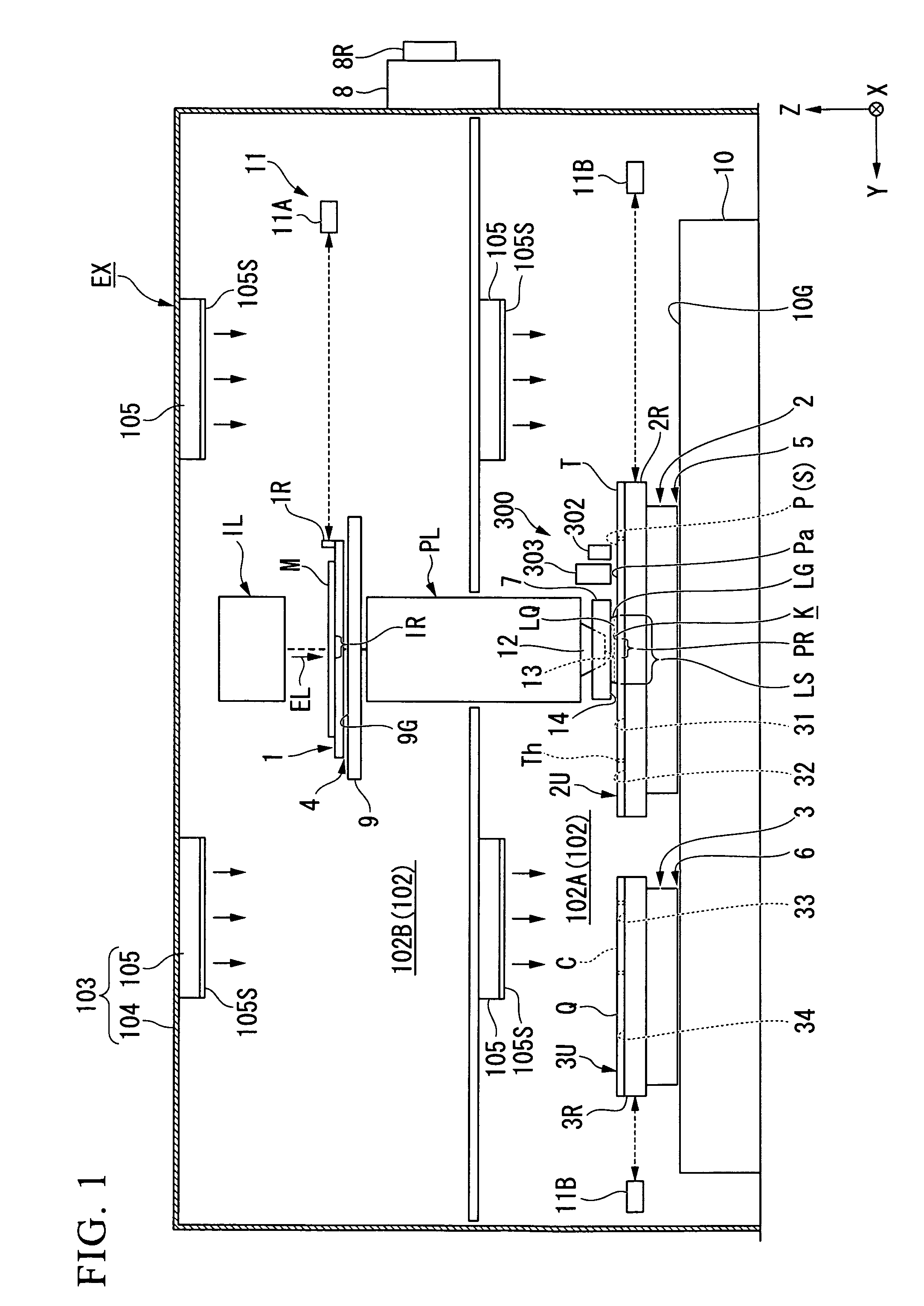 Exposure apparatus, exposure method, method of manufacturing device, program, and storage medium