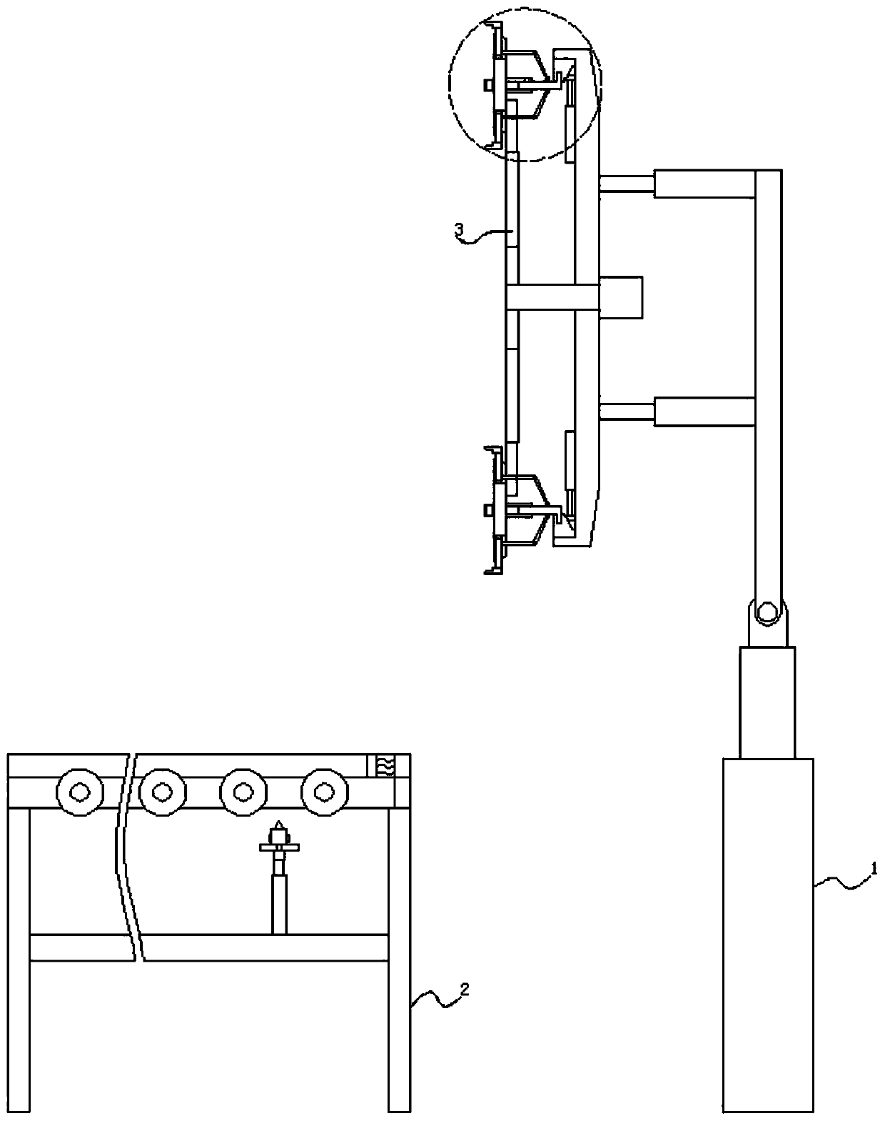 Motor end cover plate machining auxiliary equipment