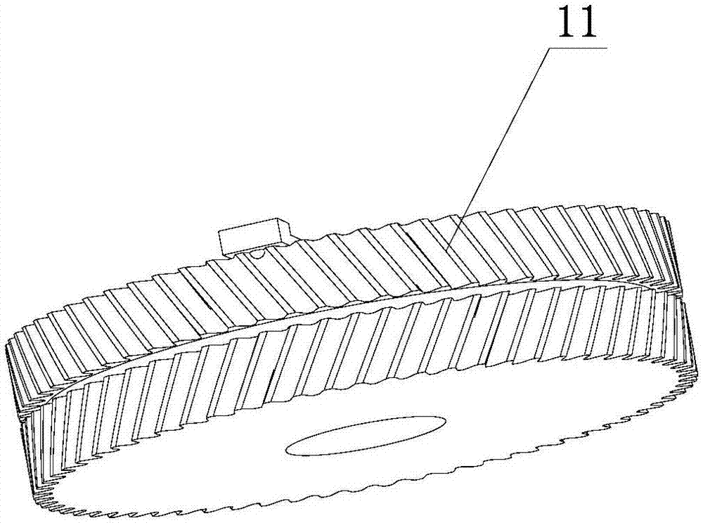 Symmetrical processing tool and processing method of herringbone gear hole keyway