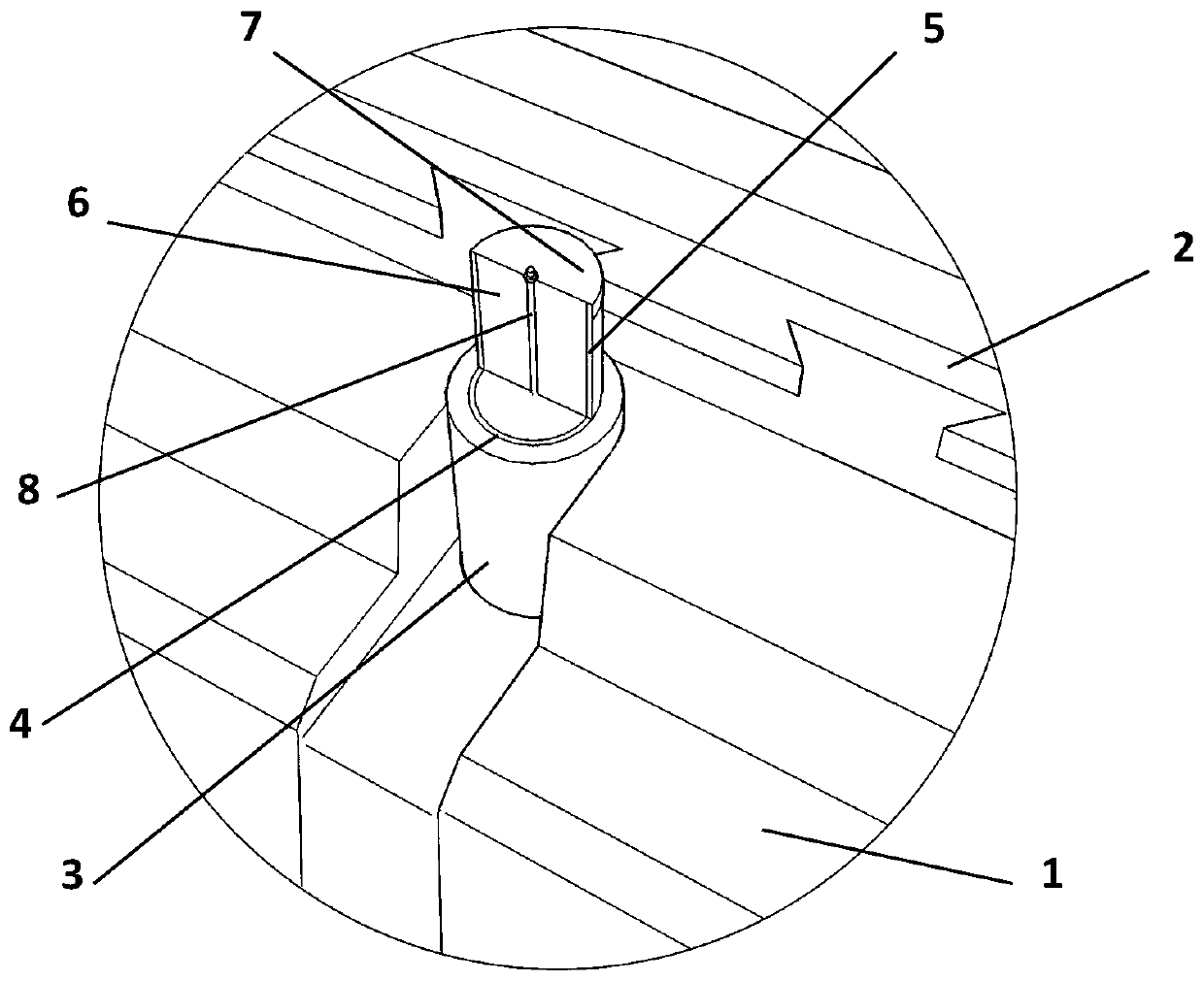 Cross-shaped composite wall with external thermal insulation and lead pipe-coarse sand energy-dissipating and shock-absorbing keys and its method