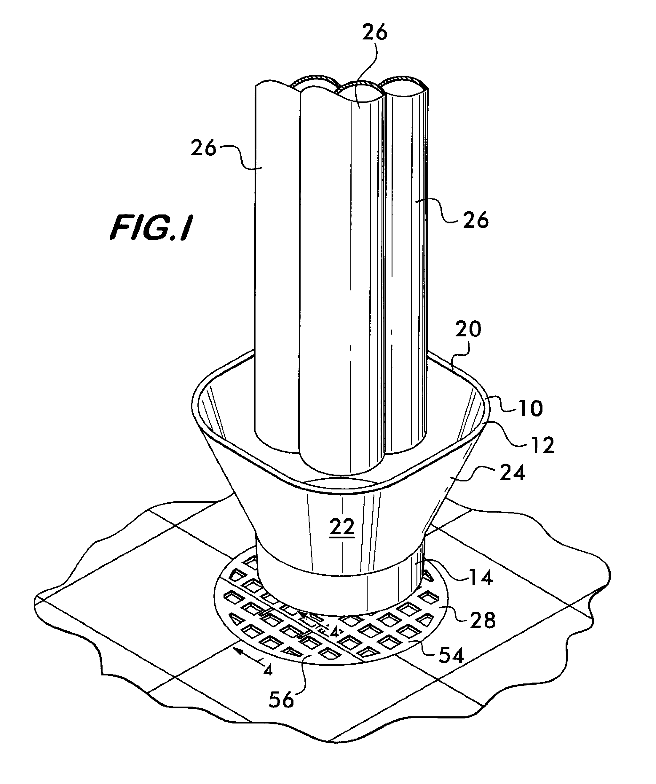 Removable drain funnel