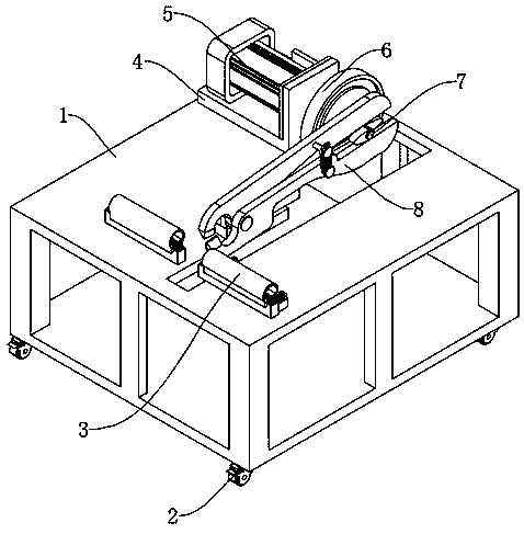 An automatic cutting device for the production of rod-shaped building materials