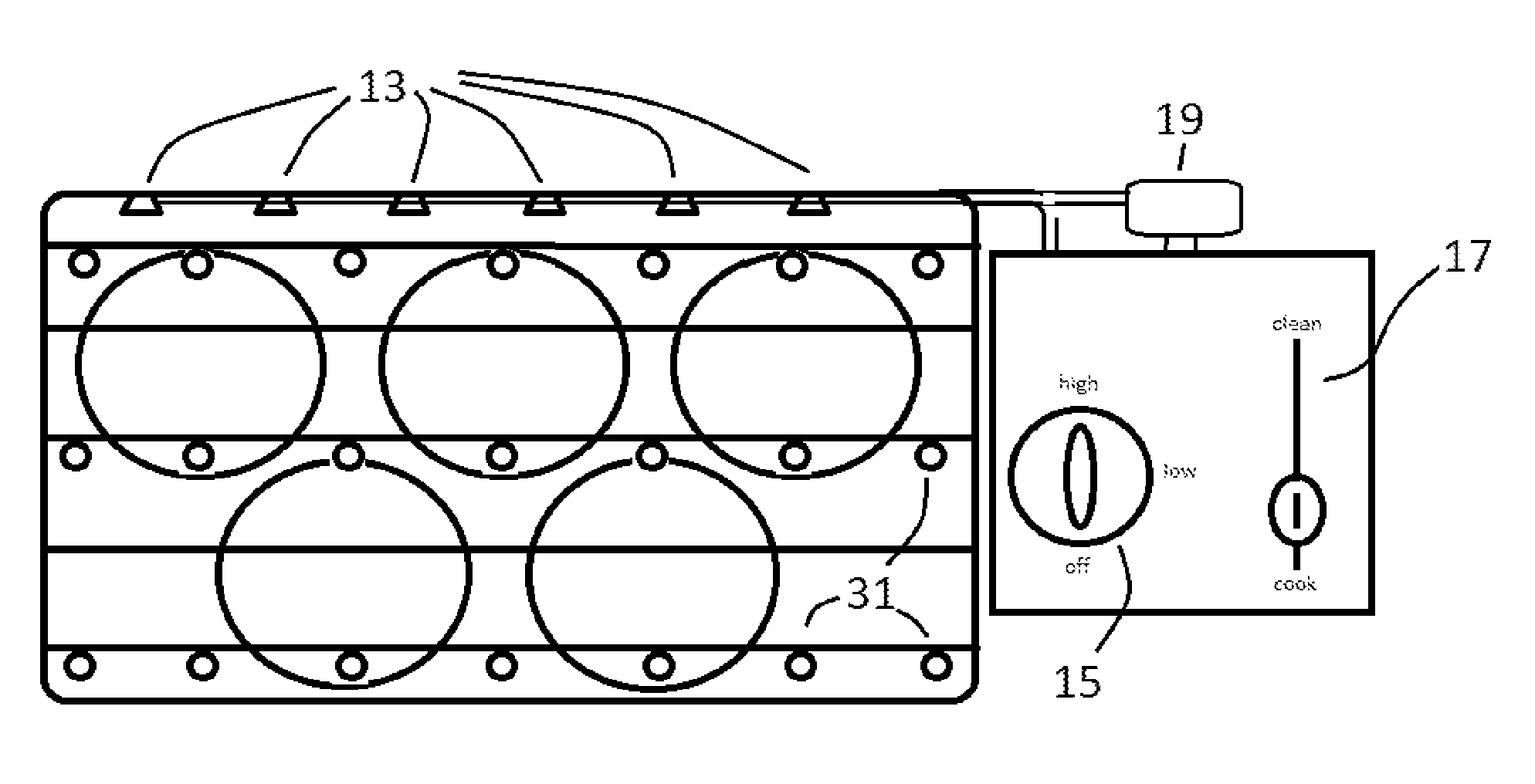 Self-cleaning grill