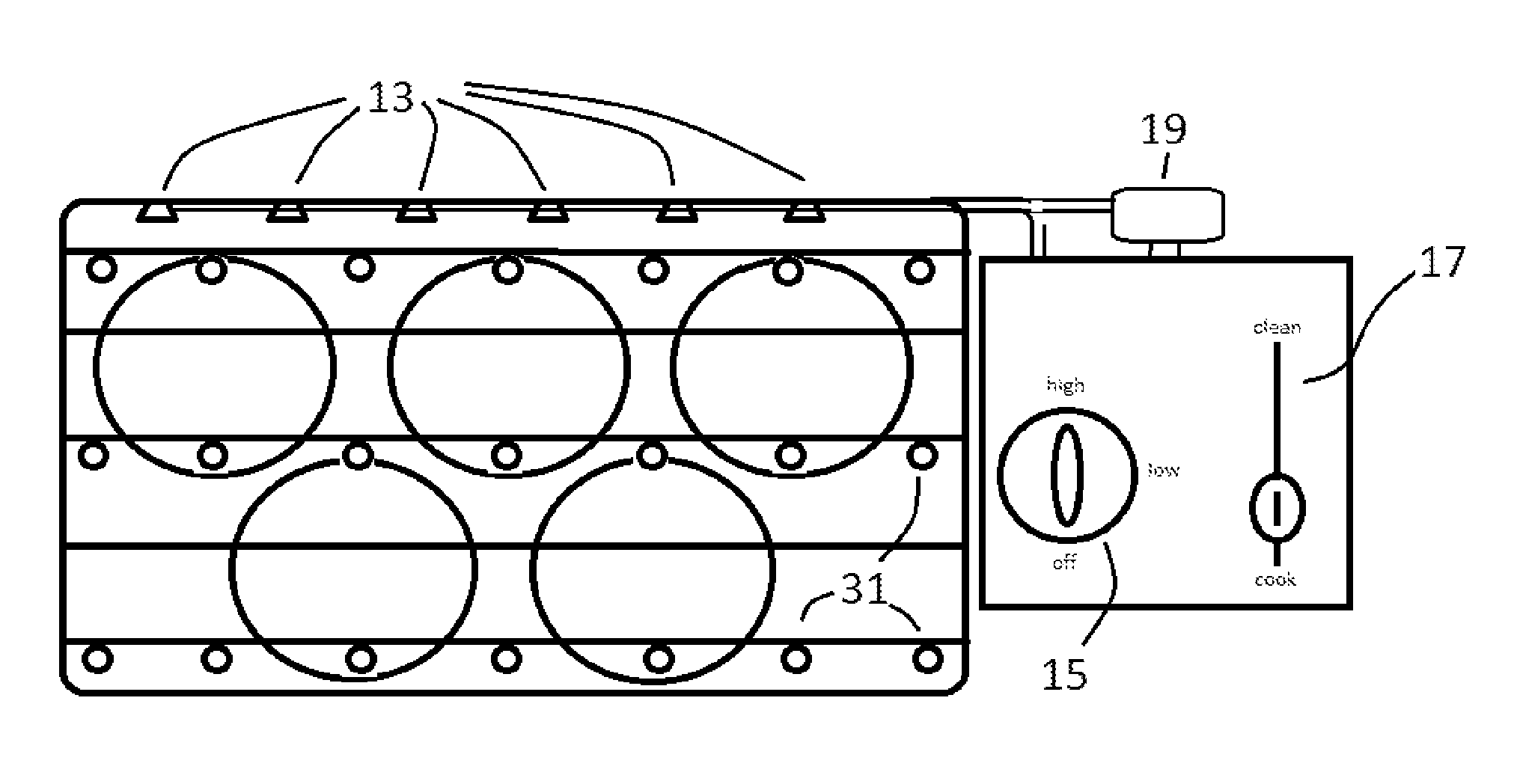 Self-cleaning grill