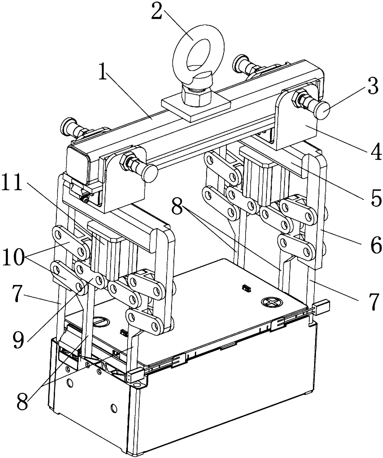 Manual module clamping jaw